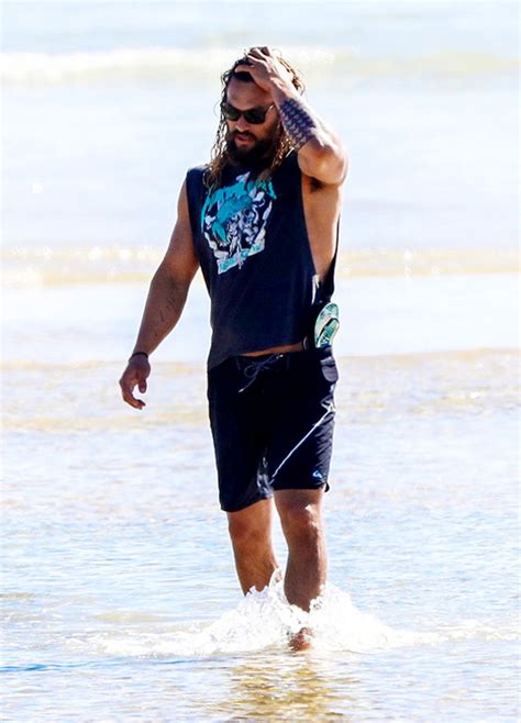 Jason Momoa Hawaiian Jesus Dailymomoa Jason Momoa On The Beach In