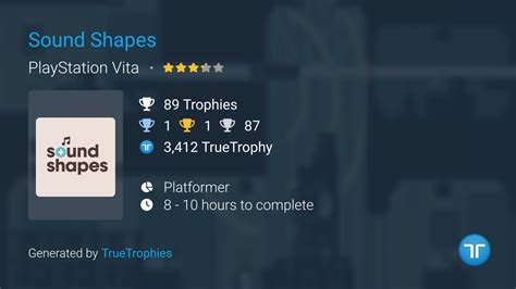 Sound Shapes (Vita) Trophies | TrueTrophies