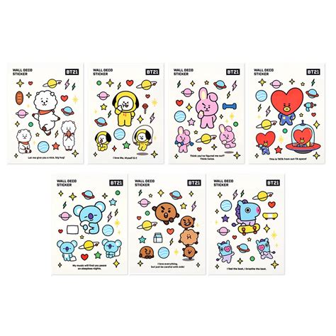 Bt Wall Deco Sticker I Sticker Decoration Bt I Sticker Cute Bt I