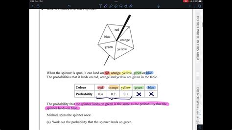 2017 01 4h Igcse Edexcel Higher Old Spec Question 02 Probability