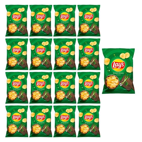 Chipsy Lay S Ziemniaczane Green Onion Zielona Cebulka 17x 40g