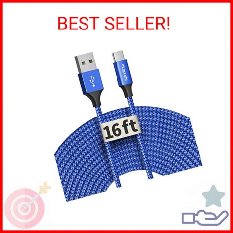 Etguuds 16ft 5m Extra Long USB C Cable USB A 2 0 To USB Type C Cable