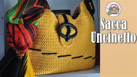 SACCA UNCINETTO Tutorial Borsa Uncinetto Crochet Videos Tutorials