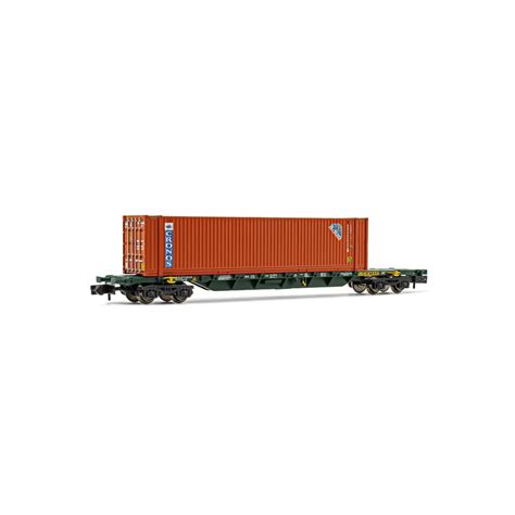 Locomotive Arnold Cemat Wagon Porte Conteneurs Sgnss Essieux C