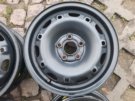 Oryginalne Felgi Stalowe VW 14 5x100x57 1 5J ET 35 Skoda Fabia Polo