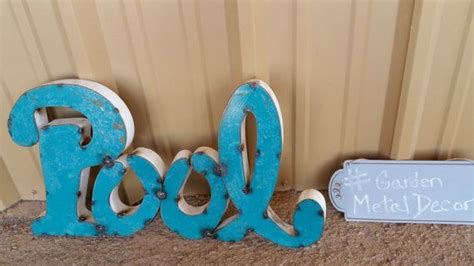 Pool Signs Metal Pool Sign Pool Decor Rustic Pool | Etsy | Metal pool ...