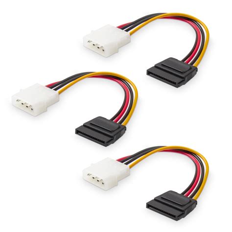 Buy Cable Matters 3 Pack 4 Pin Molex To SATA Power Cable SATA To Molex