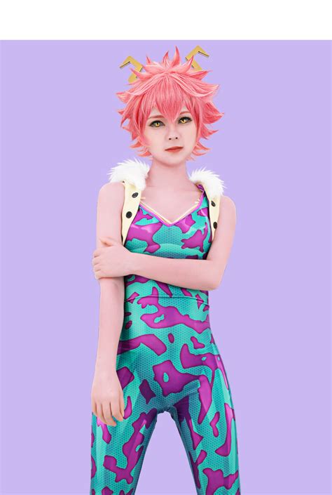 My Hero Academia Ashido Mina Cosplay Bodysuit With Tank