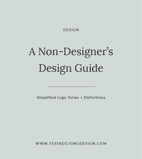 A Non-Designer's Design Guide: Simplified Logo Terms + Definitions