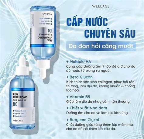 Tinh Ch T Si U C P N C Ph C H I Da C Ng B Ng Wellage Real Hyaluronic