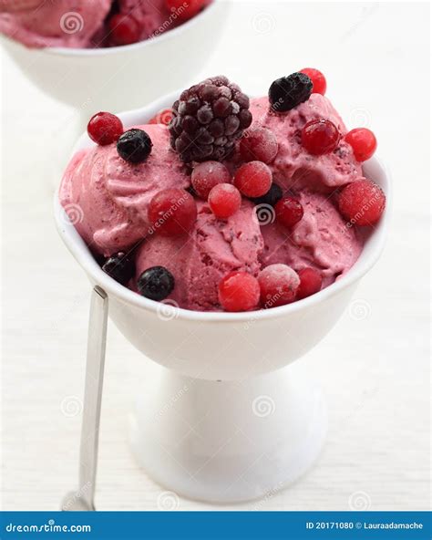 Berries Ice Cream Stock Photo Image Of Fruits Berries 20171080