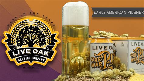 Pre War Pils By Live Oak Brewing Company Youtube