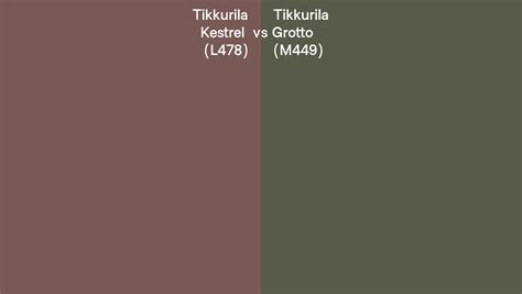 Tikkurila L Kestrel Vs M Grotto Side By Side Comparison