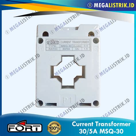 Jual FORT CURRENT TRANSFORMER 30 5A MSQ 30 CT PANEL METER 30 AMPERE