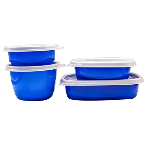 Blue Tubsandtransparent Lids Food Storage Containersaccessories