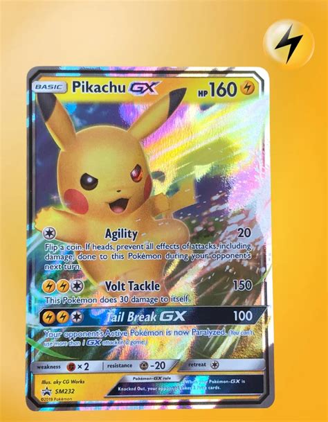 Pikachu GX SM232 Black Star Promos TCG Coleccionistas