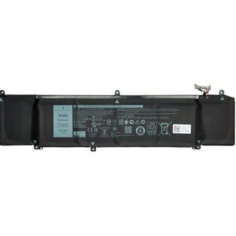 Dell 6 Cell 90 Wh Lithium Ion Replacement Battery For Select Laptops