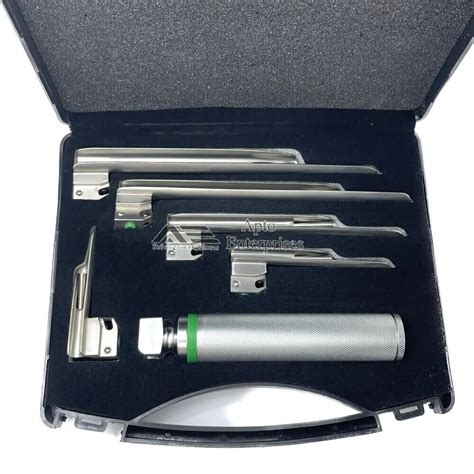 Fiber Optic Laryngoscope Complete Set Diagnostic Instruments By Apto