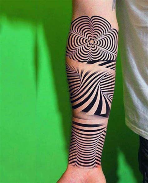 Crazy Optical Illusion Tattoos For Men Guide