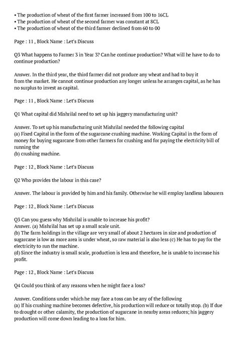 Ncert Solutions Class 9 Social Science Economics Chapter 1 The Story Of Village Palampur