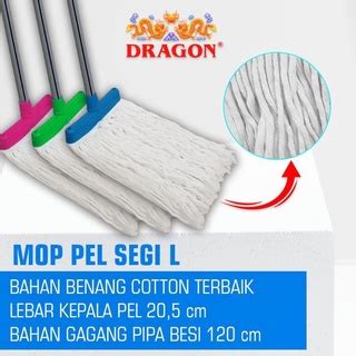 Jual Pel Dragon Pel Lantai Mop Pelan Pel Gagang Segi M Dan L