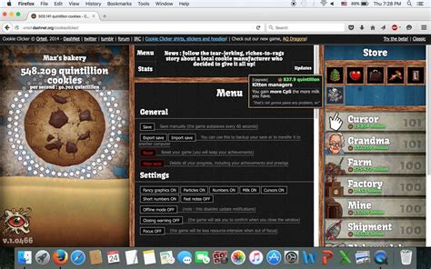 Cookie Clicker Ep1 Over 10 Sextillion Cookies In Less Than 5 Minutes Youtube