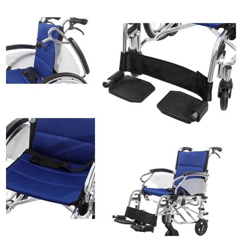 Manual 100kg Weight Capacity Folding Aluminum Wheelchair With Quick