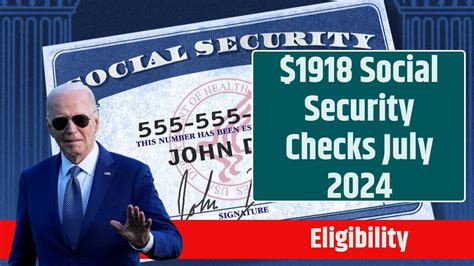 Confirmed 1918 Social Security Checks July 2024 Know Eligibility