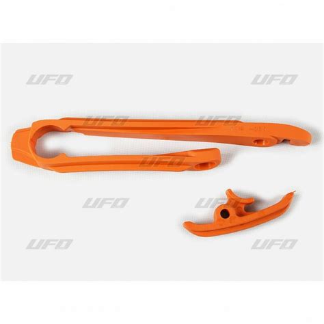 Kit patin de bras oscillant patin de chaîne inférieur UFO orange KTM