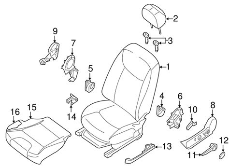 Am A Seat Cushion Nissan Sentra Nissan Parts