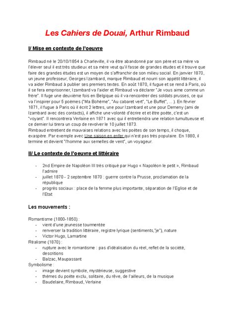 Fiche R Vison Dissertation Les Cahiers De Douai Les Cahiers De Douai