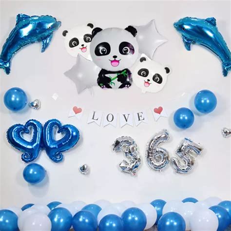 Pcs Ballon De Dessin Anim En Aluminium Panda Vsp Noel Cadeau Eur