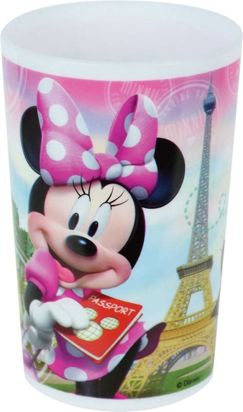 4x Stuks Kunststof Drinkbeker Disney Minnie Mouse 220 Ml Onbreekbare