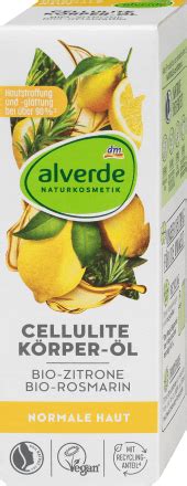 Alverde Naturkosmetik K Rper L Cellulite Bio Zitrone Bio Rosmarin