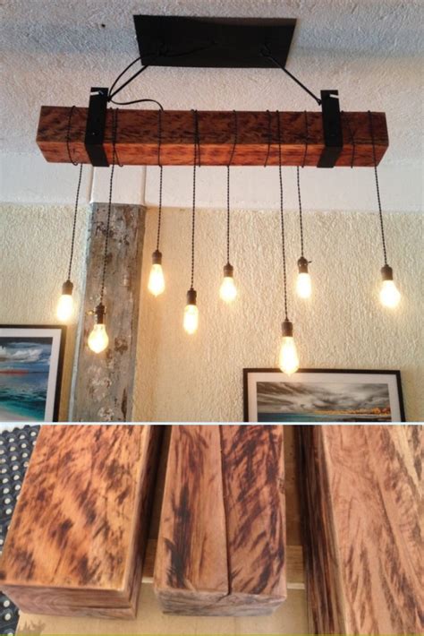 30 Amazing Reclaimed Wood Beam Lighting ID Lights