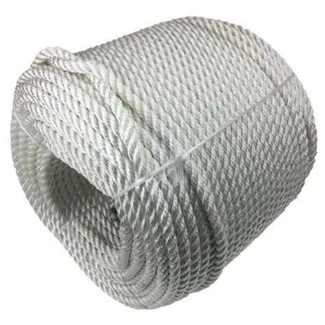 Mm White Nylon Strand Sinking Rope Metre Coil Ropeservices Uk