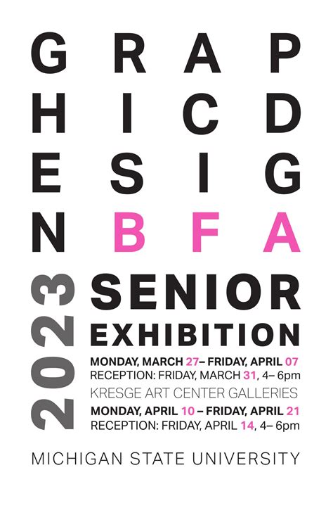 2023 Bachelor of Fine Arts in Graphic Design Exhibition Installation I ...