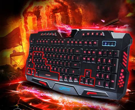 Wired Triple Color Backlit Gaming Keyboard | Auzzie Shop