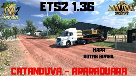 ETS2 1 36 MAPA ROTAS BRASIL VIAGEM DE CATANDUVA ATÉ ARARAQUARA