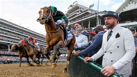 Travis Kelce Attends The 2024 Kentucky Derby Without Taylor Swift Wins