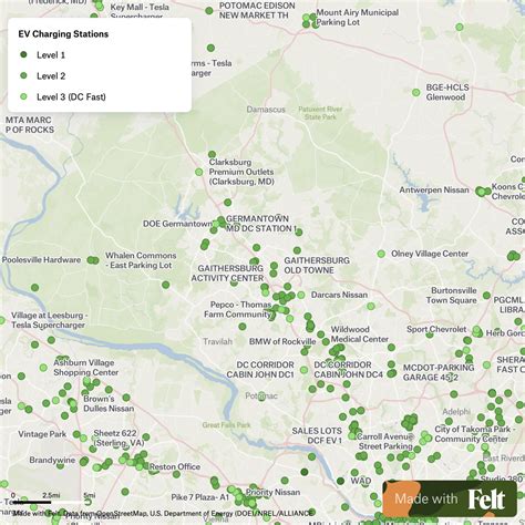 Electric Vehicle Charging Stations in Montgomery County, Maryland