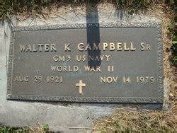 Walter Kemper Campbell Sr 1921 1979 Memorial Find A Grave