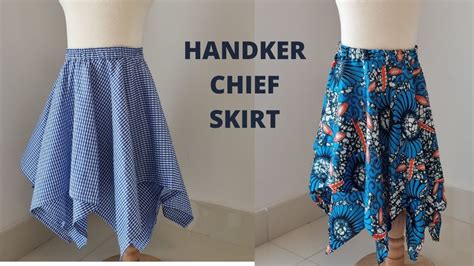 How To Cut And Sew Handkerchief Skirt Diy Handkerchief Skirt Tutorial Youtube