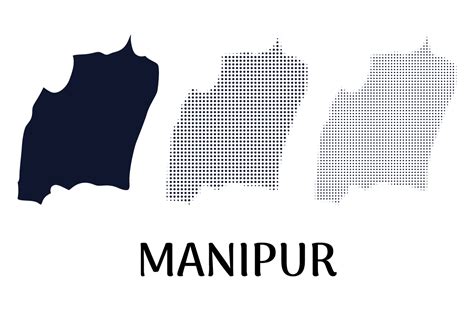 Manipur Map Vector | Frebers