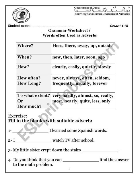 Year 2 Grammar Worksheets