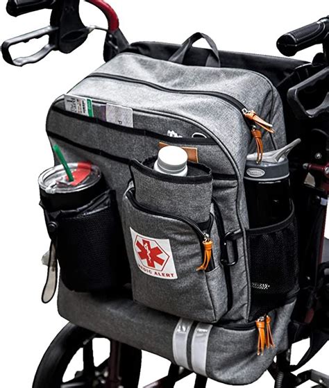 Scooter Wheelchair Backpack Bag With Cup Holder Insulated