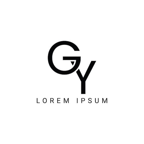 Premium Vector Alphabet Letters Logo Gy Yg G And Y