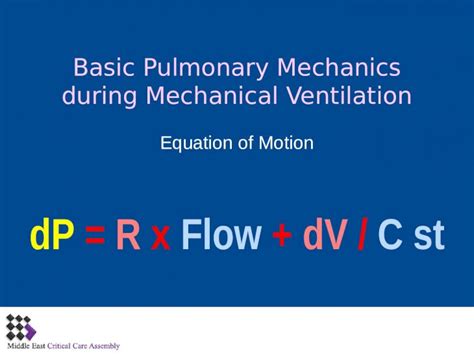 PPTX Basic Pulmonary Mechanics During Mechanical Ventilation