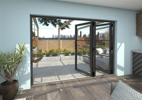 Mm Grey Heritage Aluminium Bifold Doors Left At Vibrant Doors