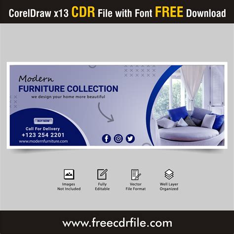 Furniture Flex Banner Design Cdr File Free Download